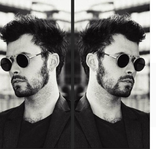 Flip-Up UV Protection Metal Frame Sunglasses For Men