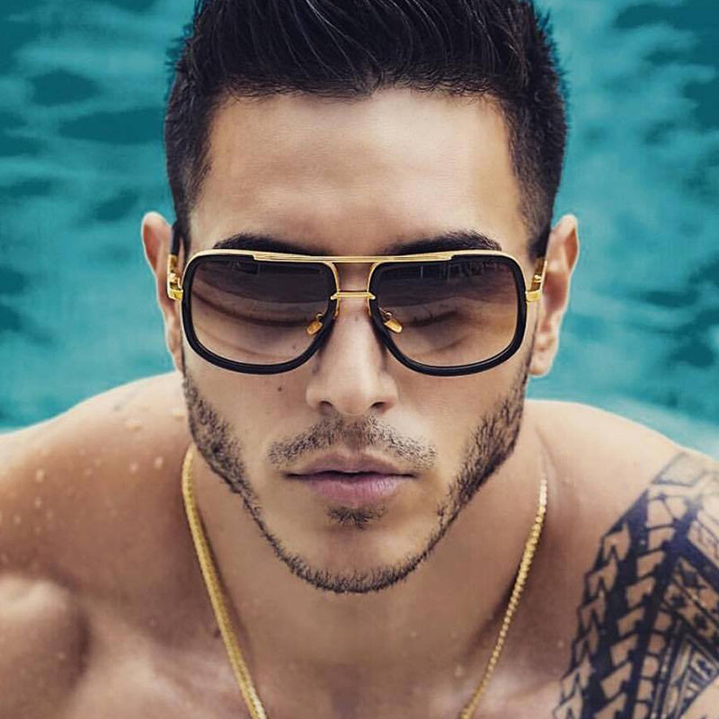 Flat Top Hot Square Sunglasses For Men